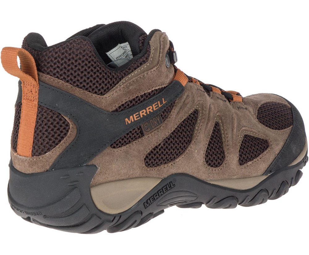 Kozaki Merrell Męskie Brązowe - Yokota 2 Mid Waterproof - 934872-TVB